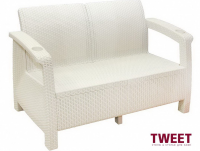 Двухместный диван TWEET Sofa Seаt, цвет белый