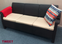 Трёхместный диван TWEET Sofa 3 Seat, цвет венге