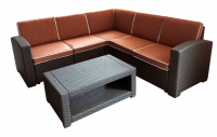Комплект мебели RATTAN Premium Corner из углового дивана и стола Комплект мебели RATTAN Premium Corner из углового дивана и стола