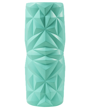 Ролик массажный FA-507, EVA/PP, средняя жесткость, 32,5x12,5 cм, мятный/серый