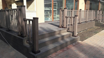 Ограждения Holzhof WoodStyle с тиснением "под дерево"  (комплект в коробке)