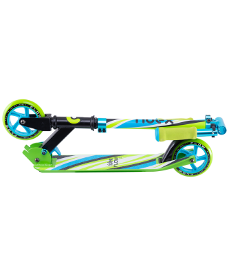 УЦЕНКА Самокат 2-колесный Flow 125 мм, голубой/зеленый