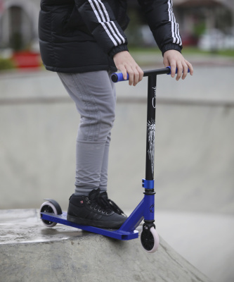 БЕЗ УПАКОВКИ Самокат трюковый Comet Blue 110 мм