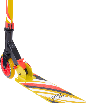 БЕЗ УПАКОВКИ Самокат 2-колесный Flow 125 мм, красный/желтый