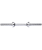 Гриф гантельный BB-107 45 см, d=25 мм, металлический, хромированный