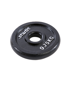 Диск чугунный BB-204 0,75 кг, d=26 мм, черный