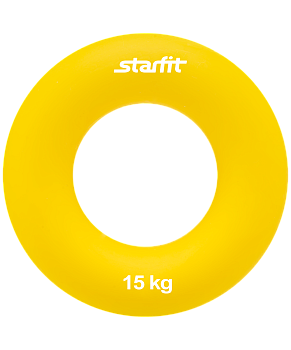 Эспандер кистевой ES-404 "Кольцо", диаметр 8,8 см, 15 кг, жёлтый