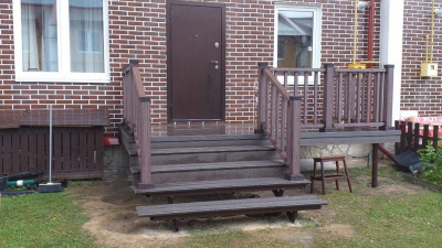 Ограждения Holzhof WoodStyle с тиснением "под дерево"  (комплект в коробке)