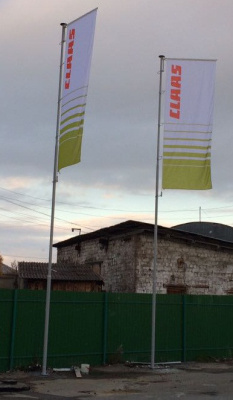 Флагшток уличный стационарный секционный Nordwerk СУПЕР БАННЕР 15 метров