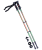 Палки для скандинавской ходьбы Longway, 77-135 см, 2-секционные, тёмно-зеленый/оранжевый