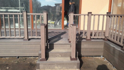 Ограждения Holzhof WoodStyle с тиснением "под дерево"  (комплект в коробке)