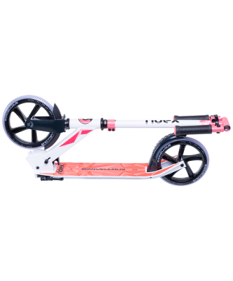 БЕЗ УПАКОВКИ Самокат 2-колесный Marvellous 200 мм, белый/коралловый