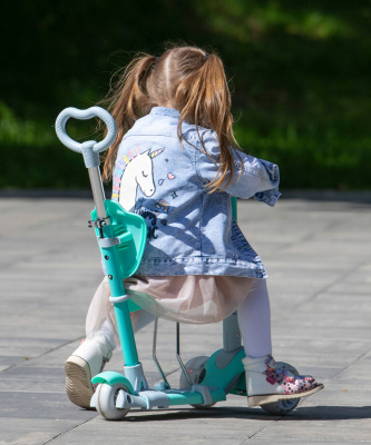 БЕЗ УПАКОВКИ Самокат-беговел Starlet, желтый